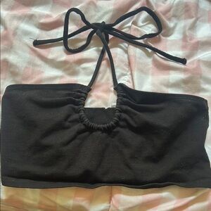 Garage Black Halter Top